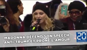 Madonna défend son speech anti-Trump et prône l’amour