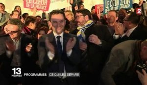 Primaire de la gauche : quelles différences entre Valls et Hamon ?