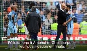 FA Cup - Guardiola: "Félicitations à Arsenal et Chelsea"
