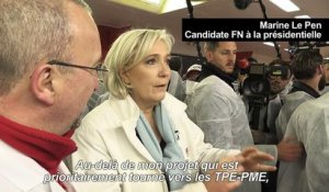 Marine Le Pen fustige "l'ouverture totale" que voudrait Macron