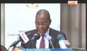 Le ministre de la poste et des TIC Koné Bruno dresse le bilan de son ministère à la presse