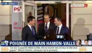 Valls-Hamon : une poignée de main furtive