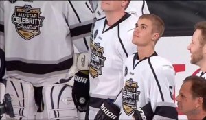 Justin Bieber vraiment bon en hockey sur glace (NHL All Star Game)