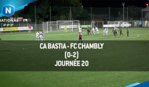 J20 : CA Bastia - FC Chambly (0-2), le résumé