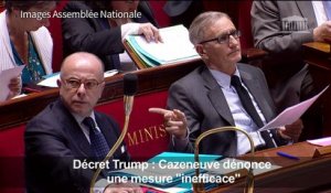 Décret Trump: Cazeneuve fustige une mesure "inefficace"