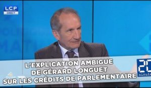 L'explication ambigue de Gérard Longuet sur les crédits de parlementaire