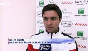 Coupe Davis - Simon : "Toujours plus agréable d'être titulaire que remplaçant"