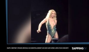 Britney Spears dévoile un sein sur scène par accident (vidéo)
