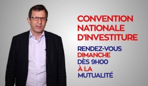 Christophe Borgel invite à la Convention d'investiture de Benoît Hamon du dimanche 5 février