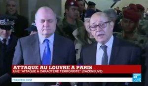 Attentat du Louvre : les ministres Jean-Yves Le Drian et Bruno Leroux ont réagi