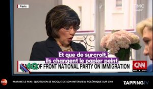 Marine Le Pen : Quotidien se moque de son interview polémique sur CNN (vidéo)