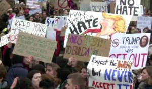Manifestation contre le décret Trump à Paris