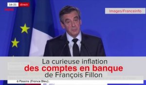La curieuse inflation des comptes en banque de François Fillon
