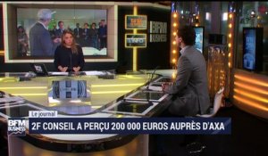 Axa a versé 200.000 euros à la société de François Fillon