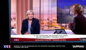 Marine Le Pen ne condamne pas les violences policières d’Aulnay-sous-Bois (Vidéo)