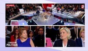 L'Emission politique : Marine Le Pen fait une remarque à Léa Salamé