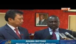 Echanges entre le ministre de l'integration africaine et l'ambassadeur de Chine