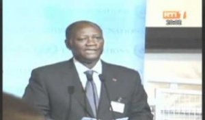 Le président Alassane Ouattara fait une adresse  sur la situation en Lybie