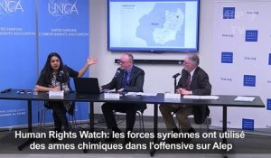 HRW: les forces syriennes ont utilisé des armes chimiques à Alep