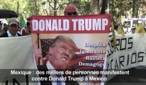 Mexique: des milliers de personnes manifestent contre Trump