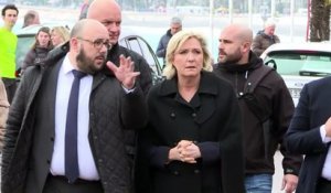 Marine Le Pen en visite à Nice sur le thème de la sécurité