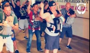 Des jeunes papas s’adonnent à des cours de danse avec leurs bébés !