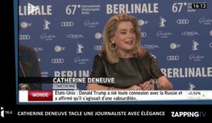 Catherine Deneuve tacle une journaliste avec élégance