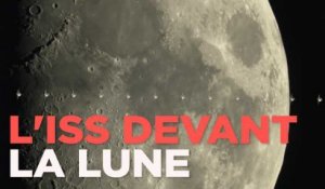 "J'ai filmé le passage de l'ISS devant la Lune"