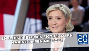Soupçons d'emplois fictifs au FN: Marine Le Pen nie tout
