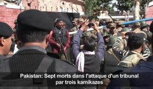 Pakistan: 7 morts dans l'attaque d'un tribunal par 3 kamikazes
