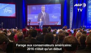 Farage aux conservateurs américains: 2016 n'était qu'un début