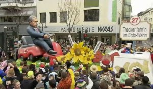 Les effigies des dirigeants du monde raillées dans les carnavals en Allemagne