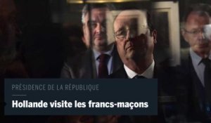 François Hollande, premier président à visiter les francs-maçons