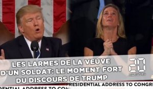 Les larmes de la veuve d'un soldat, le moment fort du discours de Trump