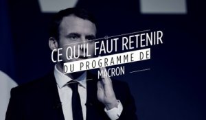 Ce qu'il faut retenir du programme de Macron