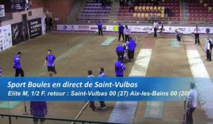 Premier tour, tir progressif, demi-finale retour, Saint-Vulbas contre Aix-les-Bains, Sport Boules, saison 2016/2017