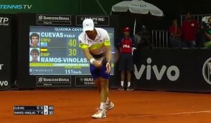 Tennis - Un service à la cuillère sur balle de match !