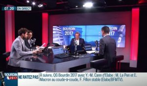 QG Bourdin 2017 : Sondage Elabe pour BFMTV : Marine Le Pen et Emmanuel Macron au coude à coude au premier tour - 08/03