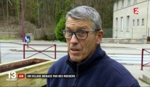 Ain : un village menacé par un éboulement de roches