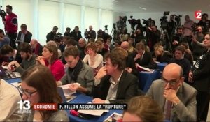 Économie : François Fillon assume la "rupture"