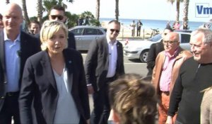 Marine Le Pen face aux lecteurs de Var-matin et Nice-Matin