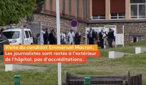 Macron en visite à l'hôpital de Garches : "Je suis très fier d'être devant Marine Le Pen"