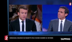 Emmanuel Macron ne regrette pas d’avoir fêté sa victoire dans une brasserie (Vidéo)