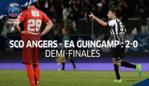 Coupe de France, 1/2 finales : SCO Angers - EA Guingamp (2-0), le résumé