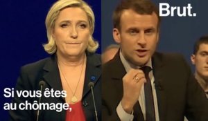 Que proposent Emmanuel Macron et Marine Le Pen sur le chômage ?