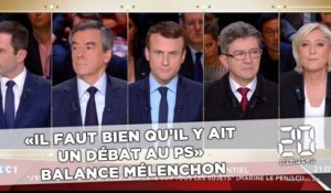 Débat présidentiel :  «Il faut bien qu'il y ait un débat au PS»  balance Mélenchon à  Emmanuel Macron et Benoît Hamon