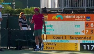 ATP Miami: un iguane s'invite sur le court en plein match