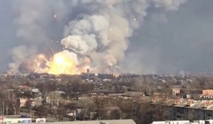 Explosion d'une usine d'armes en Ukraine en pleine ville !