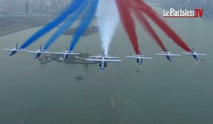 New York : comment la patrouille de France a survolé la Statue de la Liberté