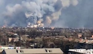 Ukraine : une grande explosion dans un entrepôt d’armes et de munitions